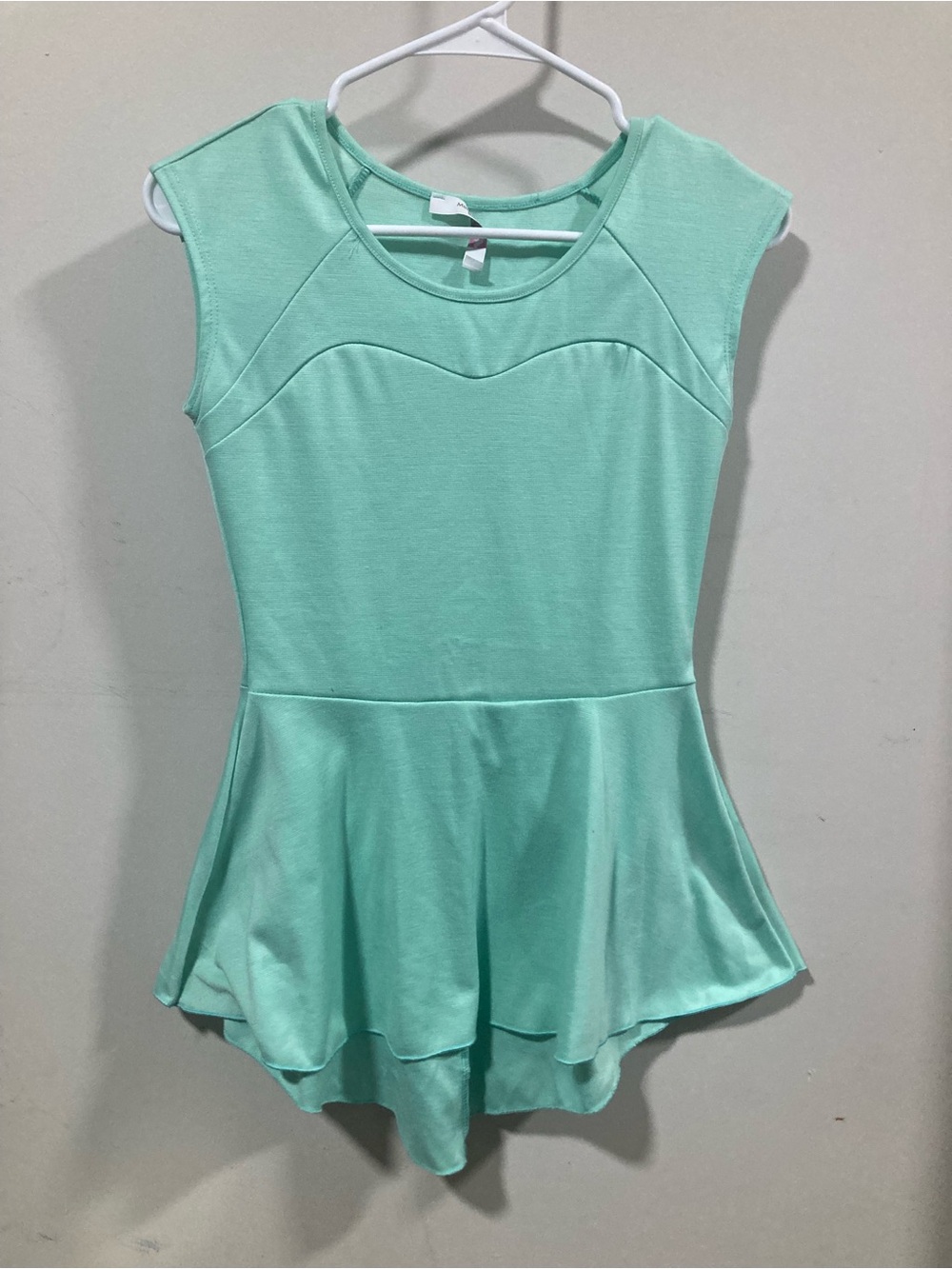 Modern Vintage Mint Green Peplum Top